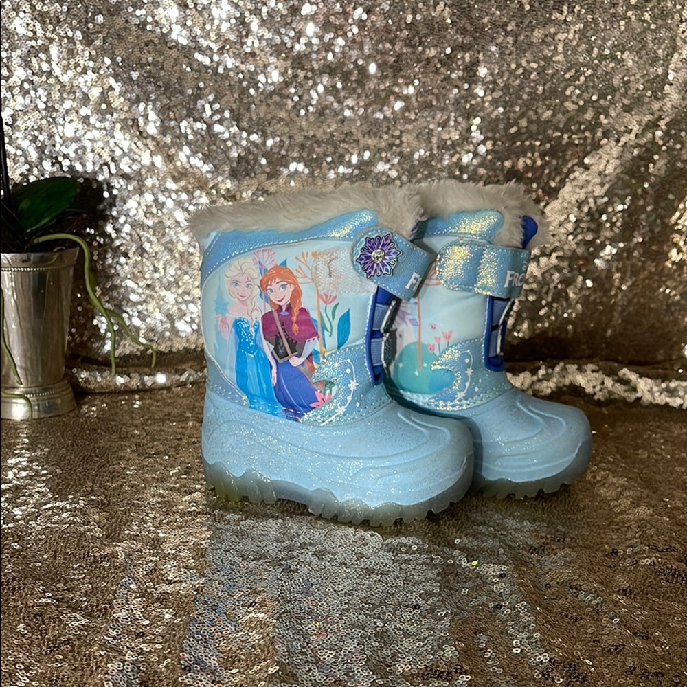 Frozen Blue Kids Snow Boots